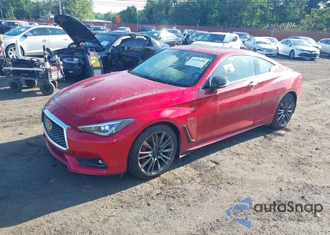 2017 Infiniti Q60 Red Sport 400 from USA, damaged, VIN JN1FV7EL8HM700797